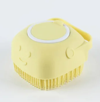 Silicone Dog Bath Massage Gloves Brush Pet Cat Bathroom Cleaning Tool Comb Brush For Dog Can Pour Shampoo Dog Grooming Supplies