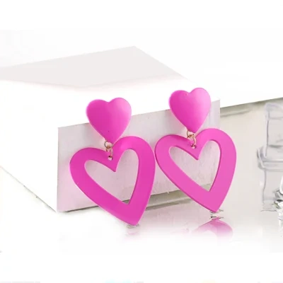 925 Silver Needle Love Fashion Temperament Niche Earrings
