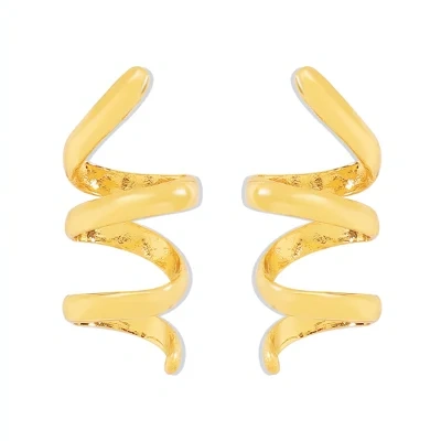 Alloy Spiral Personalized Earrings Simple Design