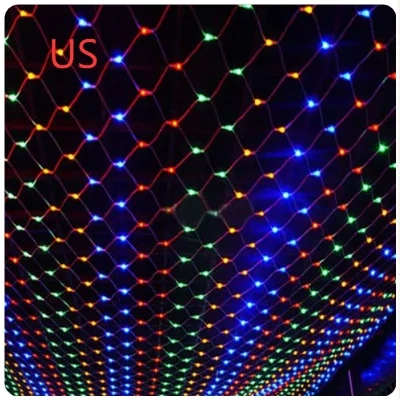 Christmas led lights string lights outdoor waterproof fishnet lights full of stars paved holiday lights wedding ins decorative lights