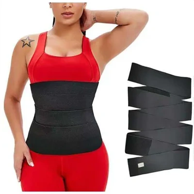 Waist Trainer Wrap For Women, Elastic Tummy Control Waist Trimmer Belt, Adjustable Bandage Body Shaper For Stomach Support