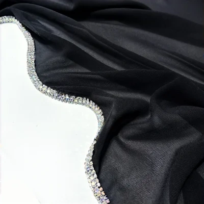 Light Diamond Chiffon Solid Color Women's Toe-covered Scarf