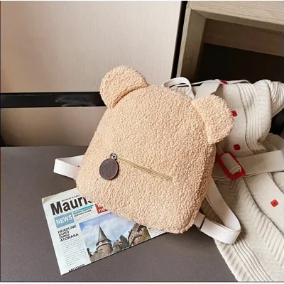 Bear Backpacks Portable Children Travel Shopping Rucksacks Women's Cute Bear Shaped Shoulder Backpack
