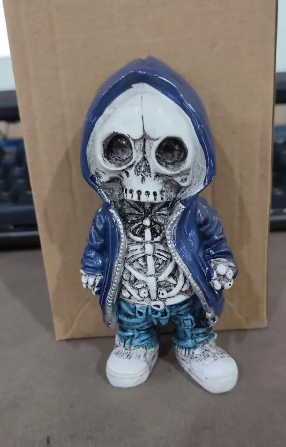 Halloween Cool Skeleton Figurines Halloween Skeleton Doll Resin Ornament Home Decor