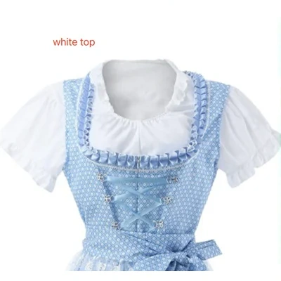 Halloween Munich Beer Long Short-sleeved Printed Lace-up Dress