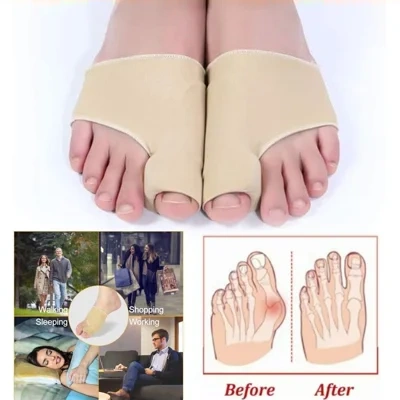 Big Toe Bunion Corrector Splint Straightener Valgus Pain Relief  Big Bone Orthopedic Bunion Correction Pedicure Socks Silicone Corrector Braces Toes Separator Feet Care Tool