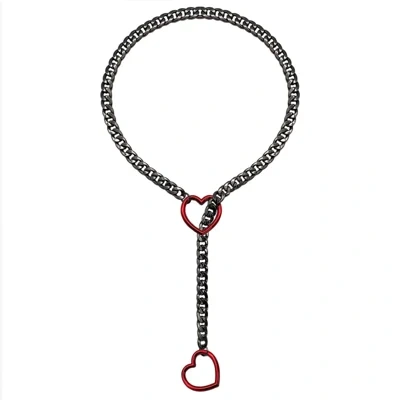 Cuban Adjustable Heart Shaped Necklace