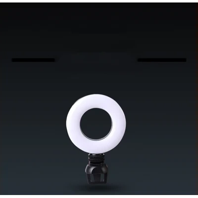 Video Conference 4 Inch Fill Light Computer Live Photography Light  LED Selfie Light USB Powered Round Camera Lamp Dimmable LED Ring Light With Phone Holder