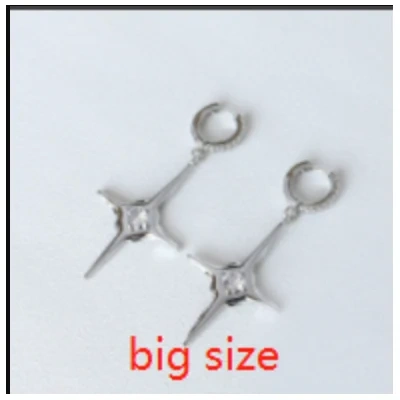 Ins Cross Kvk Earrings Diamond Earrings Design Simple Earrings Ear Jewelry Female