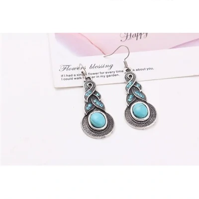 Turquoise necklace earrings
