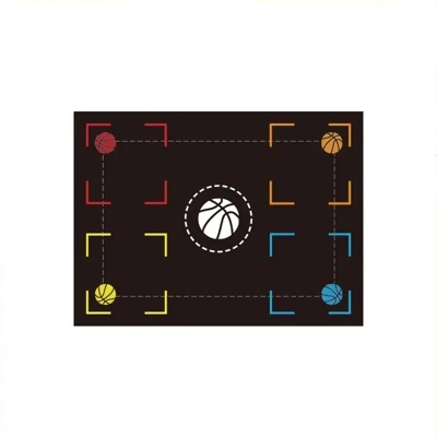 Basketball Training Mat Indoor Step Positioning Step Point Control Ball Step Mat Indoor Ball Control Training Dribbling Drill Thickening