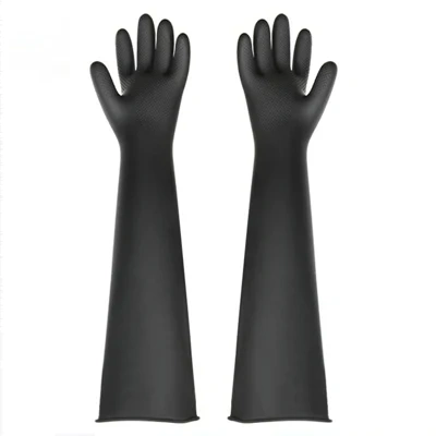 60cm Thicken And Lengthen Natural Latex Waterproof Antifouling Labor Gloves