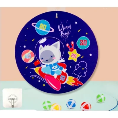 Spot Wholesale Children's Sticky Ball Dart Board Cartoon Fun Dart Board Plus Velvet A Variety Of Creative Cartoon