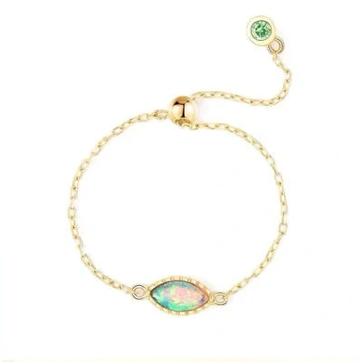Chain Ring With Adjustable Inlay Safari Colorful