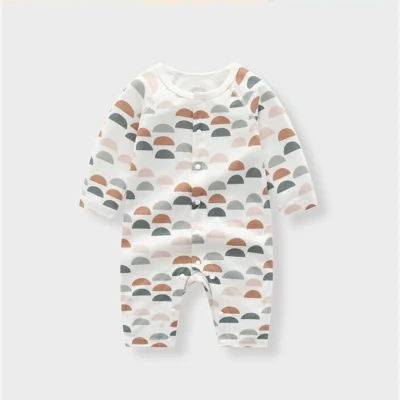 Light And Soft Bamboo Fiber Baby Jumpsuit Floral Animal Cute Print Spring Autumn Newborn Clothes Unisex Long Sleeve Baby Rompers For Boys Girls