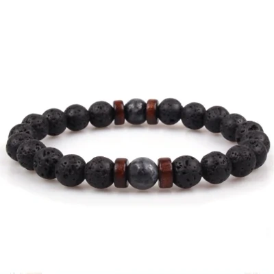 Asgard Crafted Lava Stone Bracelet